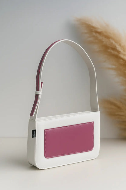 Elegant Two-Tone Shoulder Bag Merooz Luxe